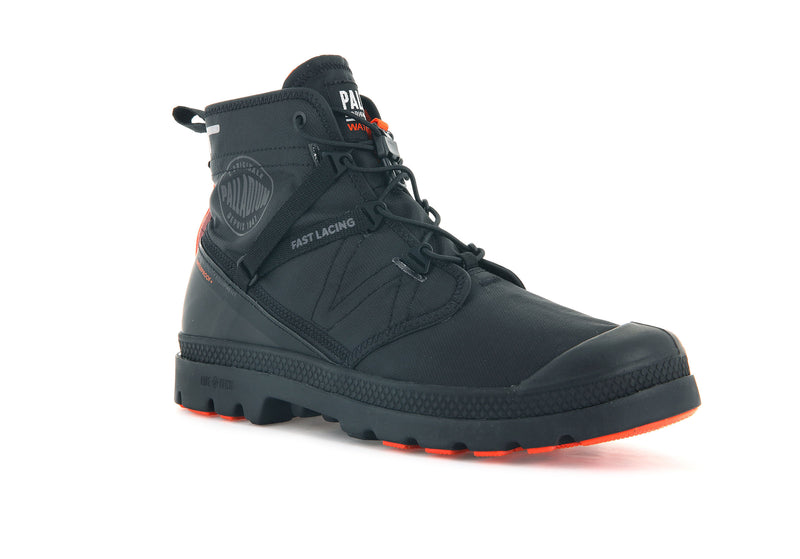 Kids' Palladium Pampa Travel Lite+ Waterproof Boots Black | UAE  RPSKC1035