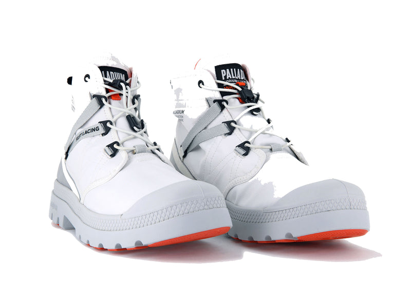 Kids' Palladium Pampa Travel Lite+ Waterproof Boots White | UAE  VYOGB2618