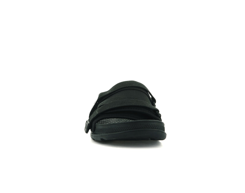 Kids' Palladium Solea Slides Black | UAE  VTDUN6895