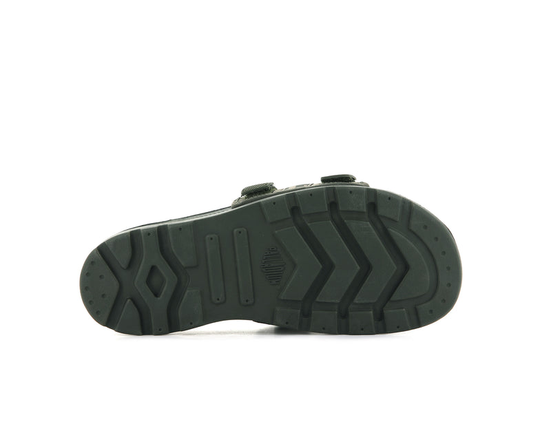 Kids' Palladium Solea Slides Olive | UAE  QDVPC8691