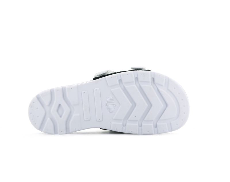 Kids' Palladium Solea Slides White/Black | UAE  HLIMB0197