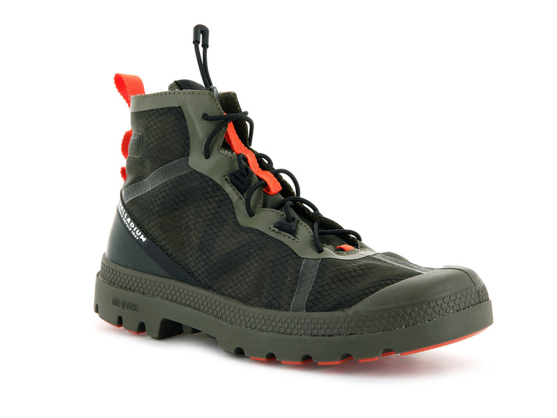 Kids' Palladium Travel Lite+ Adventure Boots Olive | UAE  WJIGX7802