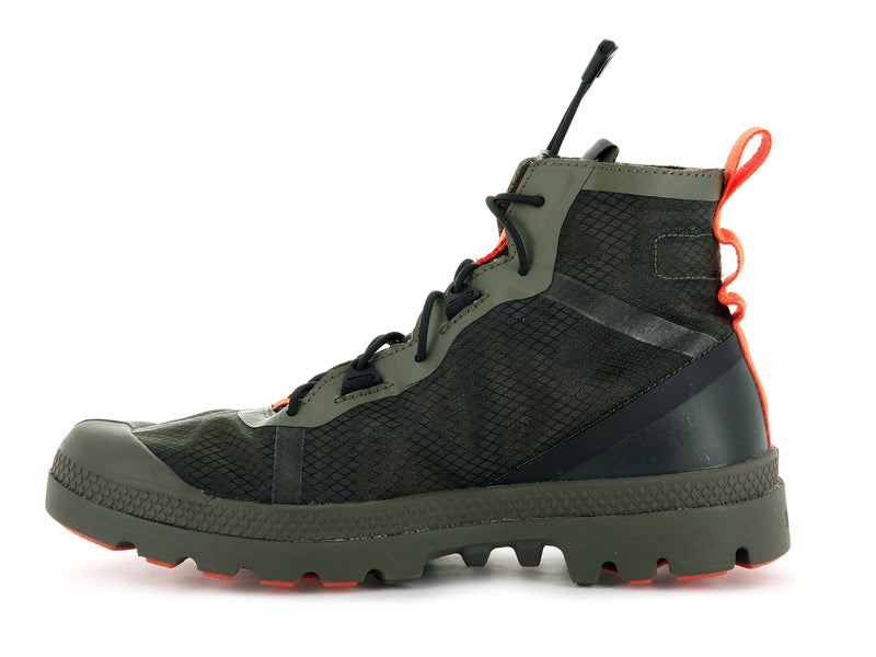 Kids' Palladium Travel Lite+ Adventure Boots Olive | UAE  WJIGX7802