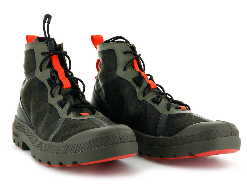 Kids' Palladium Travel Lite+ Adventure Boots Olive | UAE  WJIGX7802