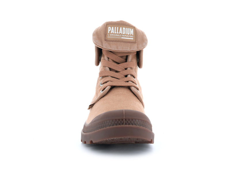 Men's Palladium Baggy Boots Brown | UAE  UHWOM7389