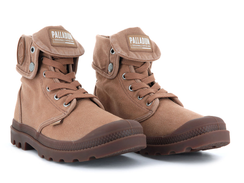 Men's Palladium Baggy Boots Brown | UAE  UHWOM7389