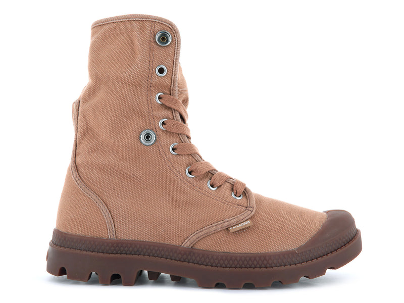 Men's Palladium Baggy Boots Brown | UAE  UHWOM7389