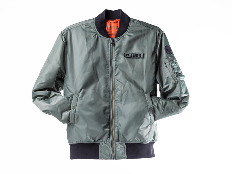 Men's Palladium City Flight Jackets Green | UAE  NISRF8257