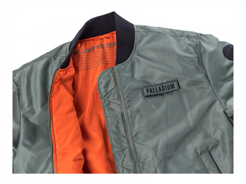 Men's Palladium City Flight Jackets Green | UAE  NISRF8257