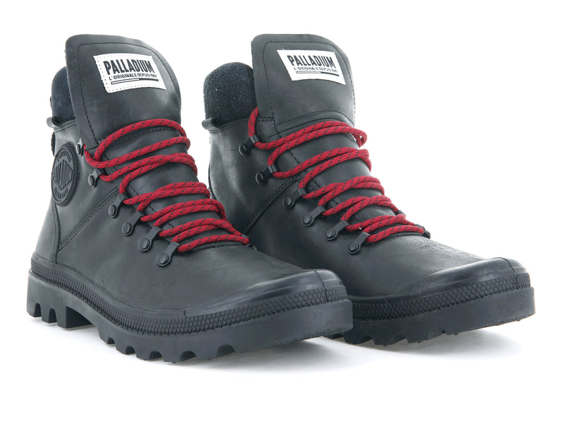 Men's Palladium Legion Hiker Boots Black | UAE  ZJWGT9736