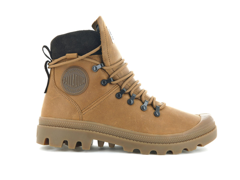 Men's Palladium Legion Hiker Boots Brown | UAE  WPTNC3895