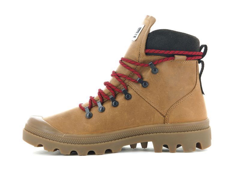 Men's Palladium Legion Hiker Boots Brown | UAE  WPTNC3895