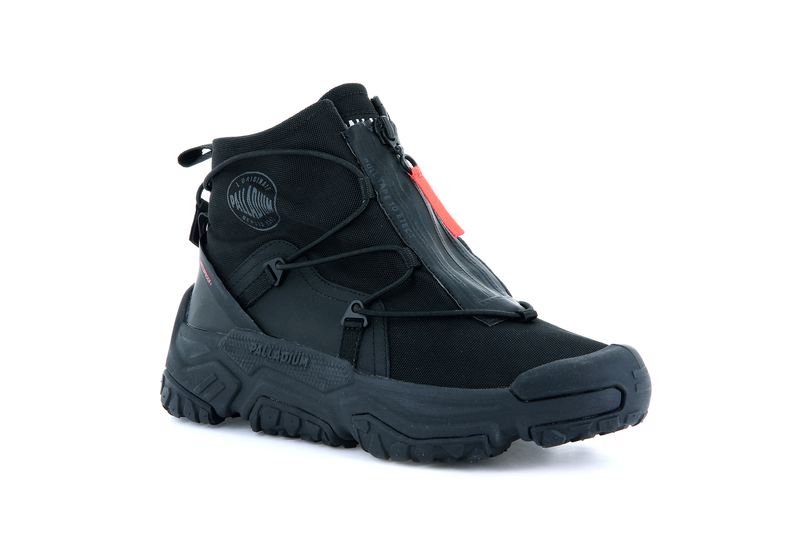 Men's Palladium Off-Grid Hi Zip Waterproof + Low Tops Black | UAE  UZSJG9654