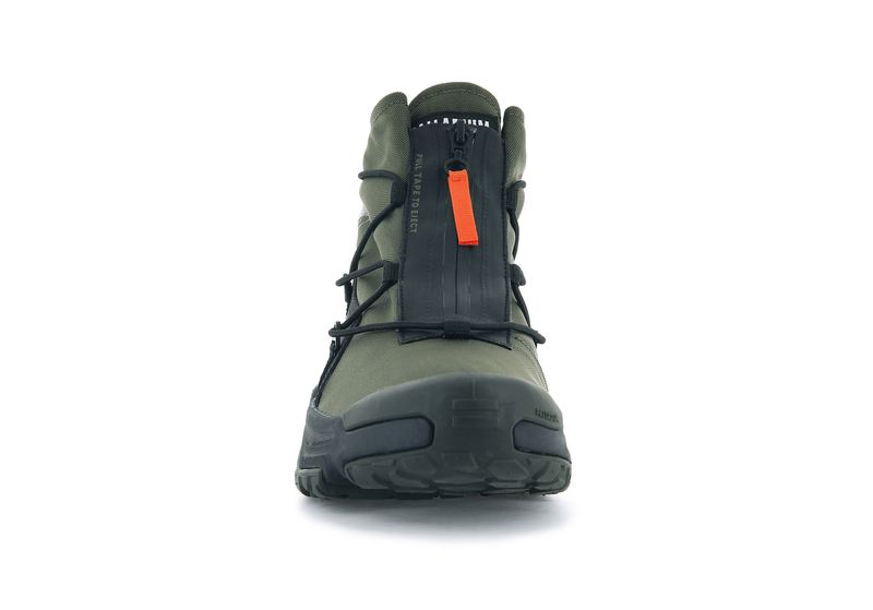 Men's Palladium Off-Grid Hi Zip Waterproof + Low Tops Olive | UAE  VOWUY9047