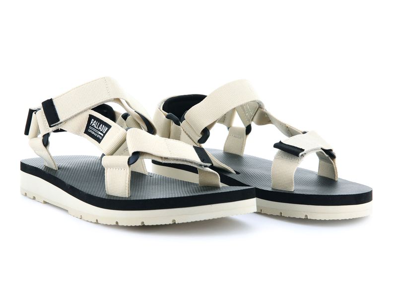 Men's Palladium Outdoorsy Urbanity Sandals White | UAE  OXATF8453