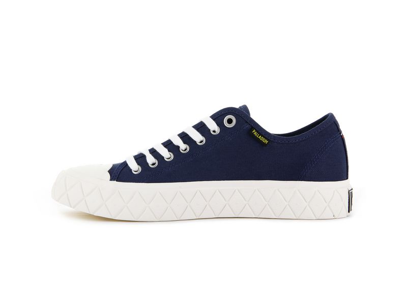 Men's Palladium Palla Ace Canvas Low Tops Indigo | UAE  JSWDA1693