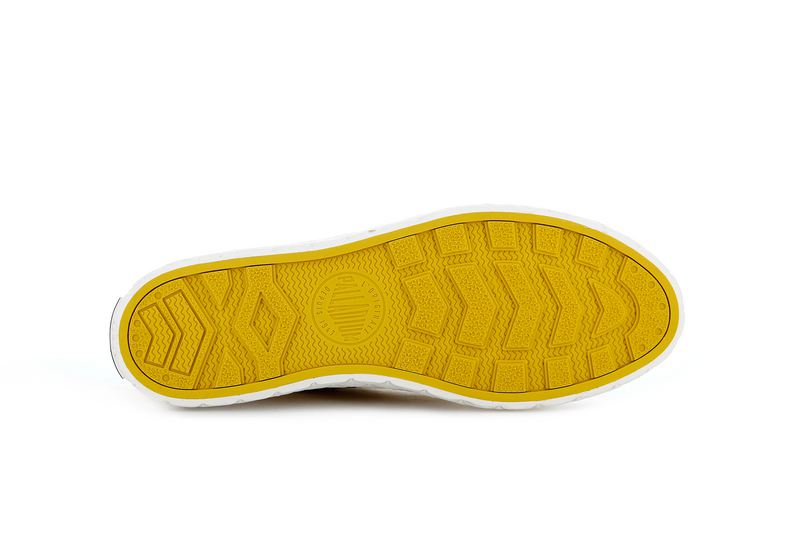 Men's Palladium Palla Ace Canvas Low Tops Mustard | UAE  SBDMZ8732