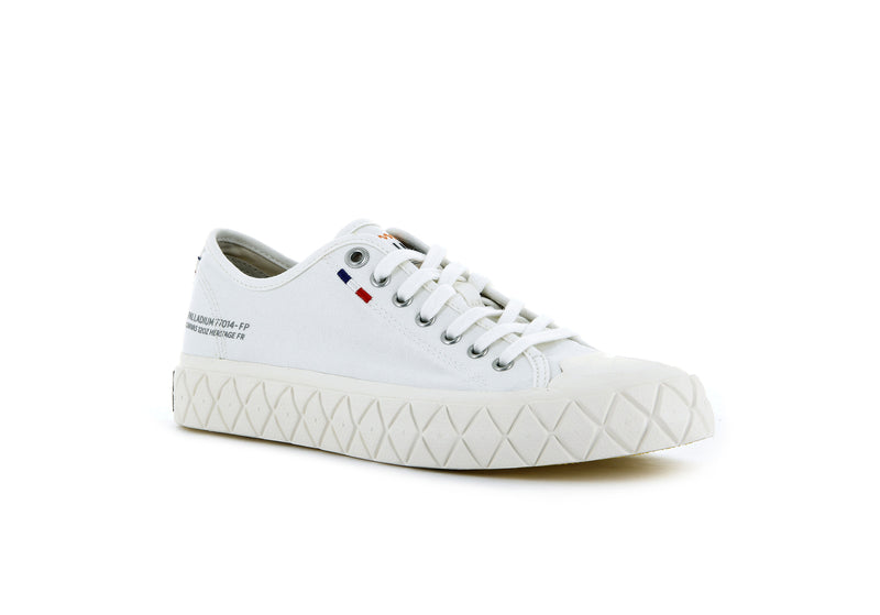 Men's Palladium Palla Ace Canvas Low Tops White | UAE  WUDXP6173