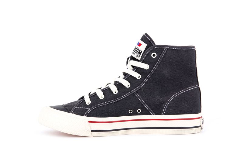 Men's Palladium Palla Louvel High Tops Black | UAE  BXKZN8625