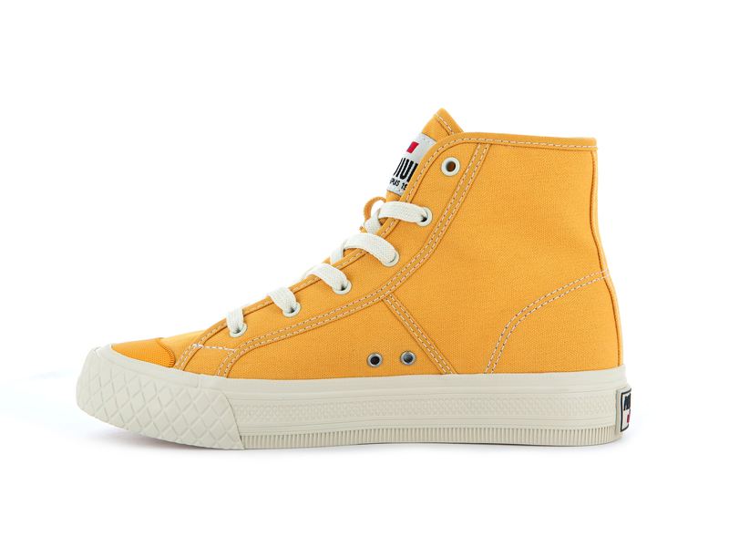 Men's Palladium Palla Louvel High Tops Mustard | UAE  CDJXP6084