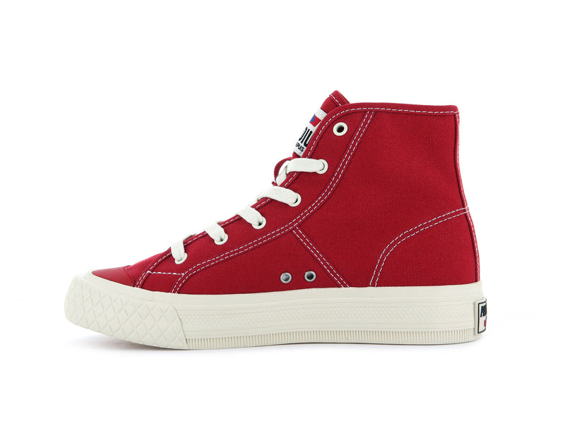 Men's Palladium Palla Louvel High Tops Red | UAE  KCQRP4289