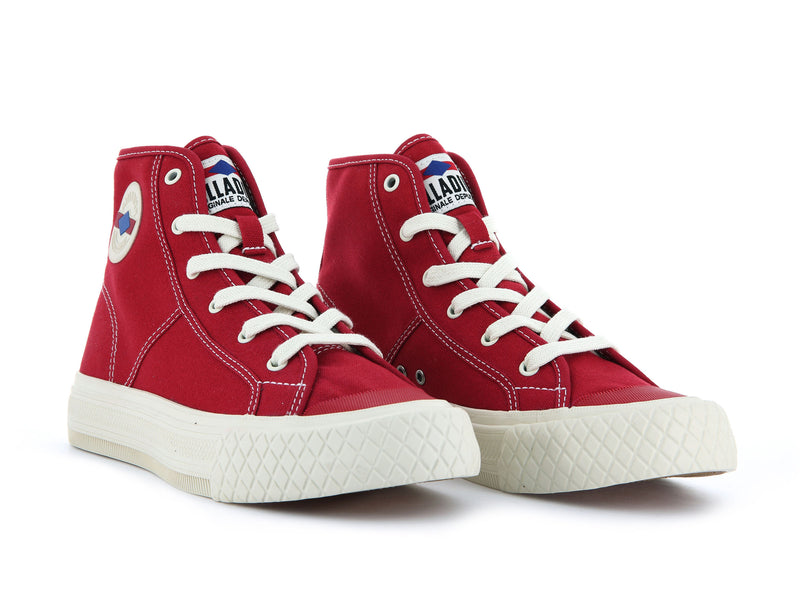 Men's Palladium Palla Louvel High Tops Red | UAE  KCQRP4289