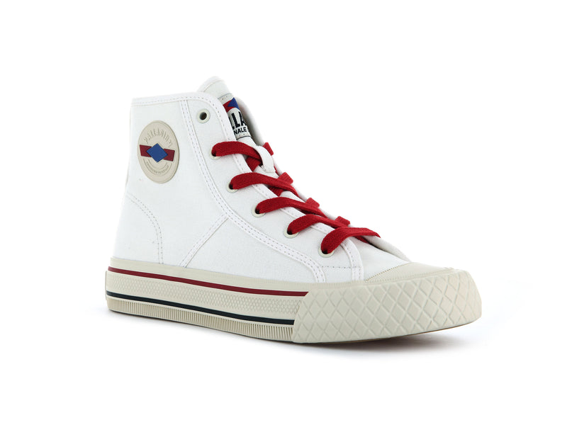 Men's Palladium Palla Louvel High Tops White | UAE  OGIQF4023