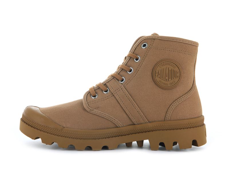 Men's Palladium Pallabrousse Boots Brown | UAE  NSKEL2378