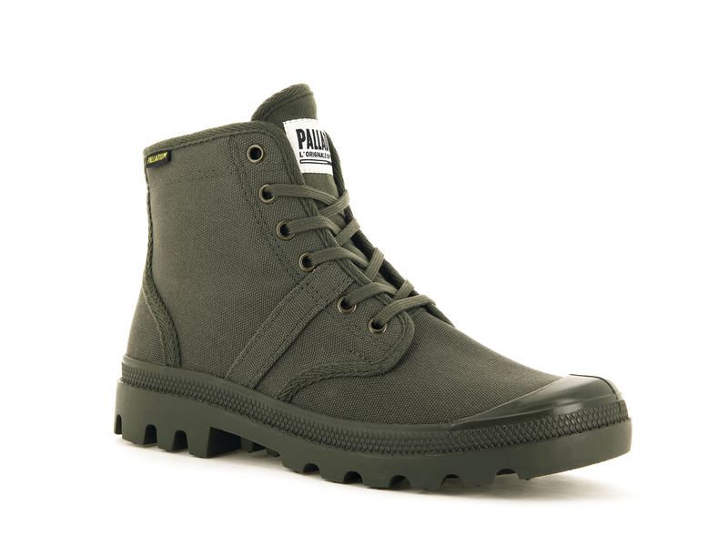 Men's Palladium Pallabrousse Boots Olive | UAE  EAGYF9083