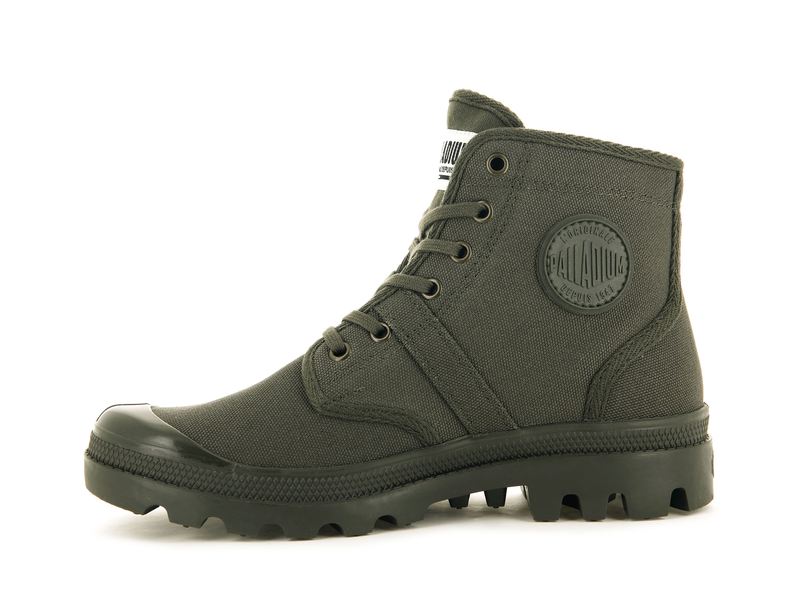 Men's Palladium Pallabrousse Boots Olive | UAE  EAGYF9083