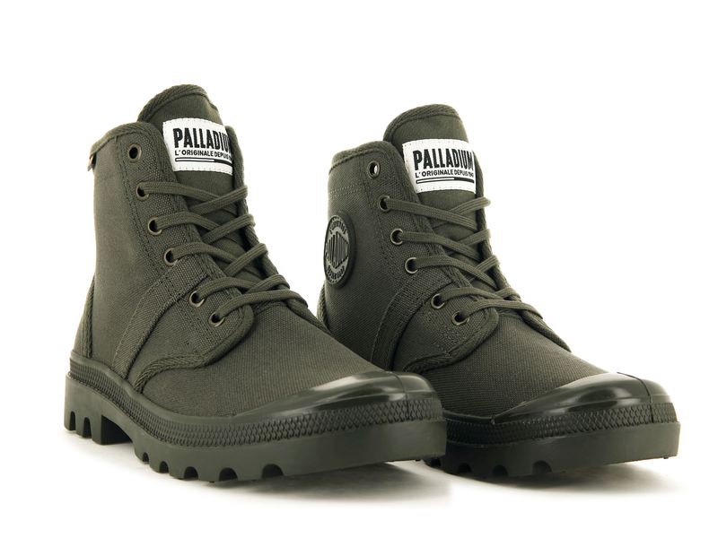 Men's Palladium Pallabrousse Boots Olive | UAE  EAGYF9083