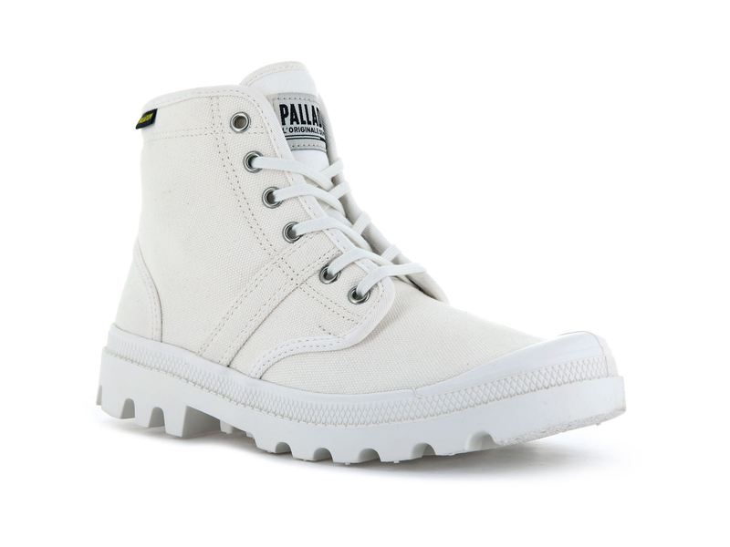 Men's Palladium Pallabrousse High Tops White | UAE  GLAZR9543