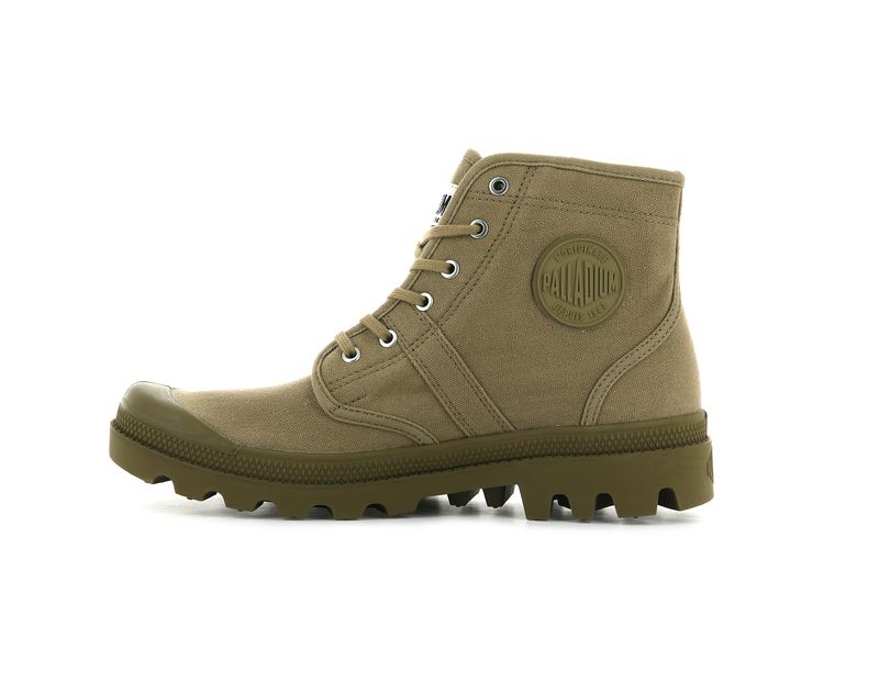 Men's Palladium Pallabrousse Legion Boots Olive | UAE  DVRZQ5703