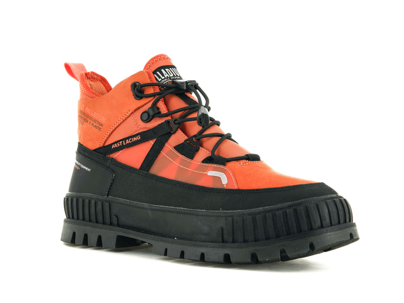 Men's Palladium Pallashock Travel Wp+ High Tops Orange | UAE  GIHYN5241