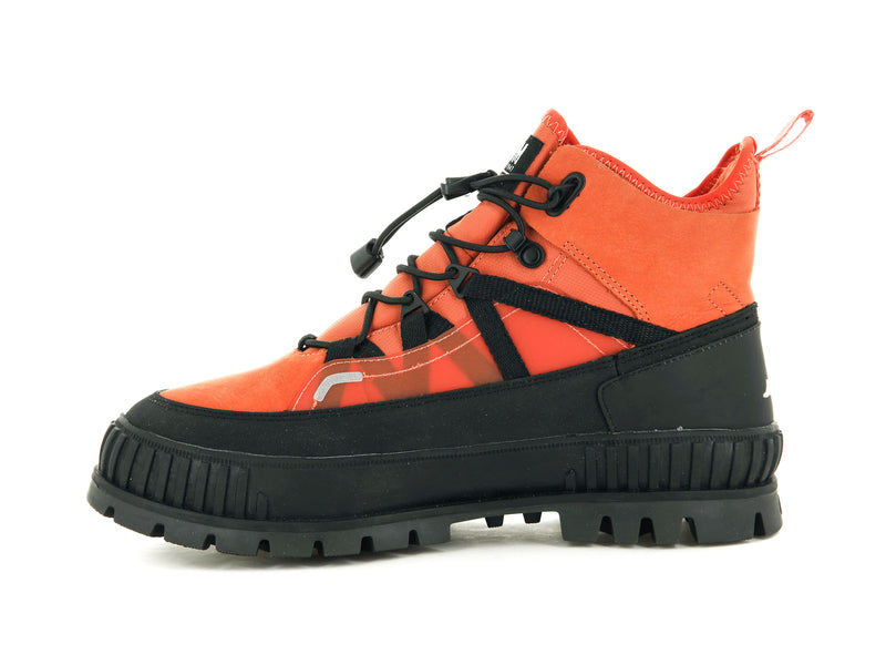 Men's Palladium Pallashock Travel Wp+ High Tops Orange | UAE  GIHYN5241