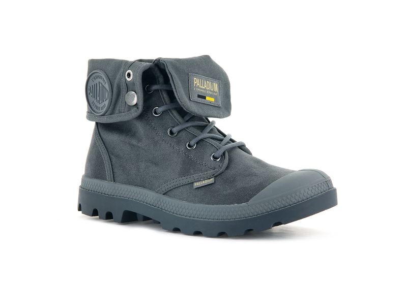 Men's Palladium Pampa Baggy Wax High Tops Grey | UAE  XSYLH9603