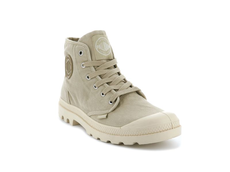 Men's Palladium Pampa Hi Boots Beige | UAE  TQLBR4081