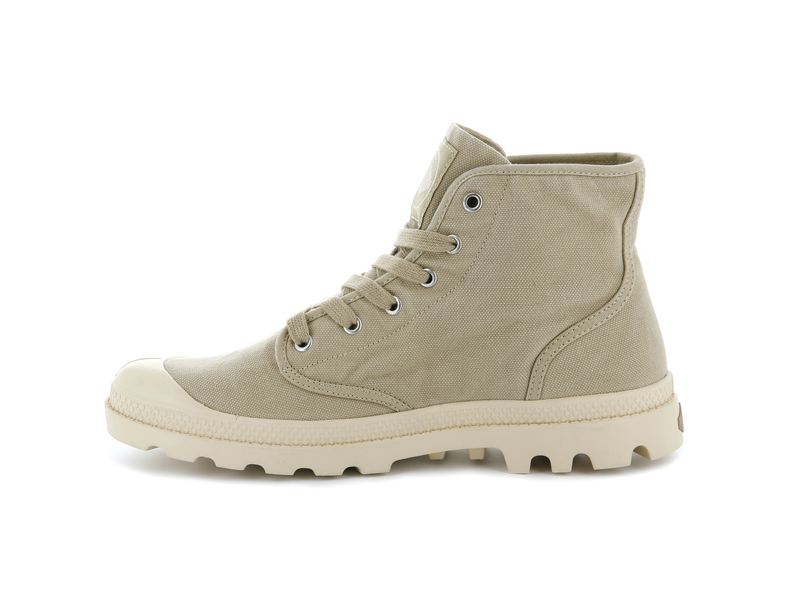 Men's Palladium Pampa Hi Boots Beige | UAE  TQLBR4081