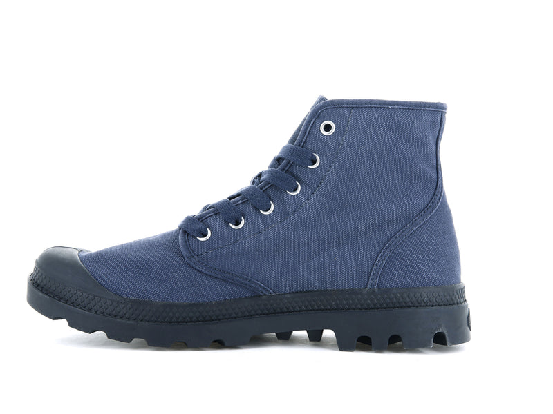 Men's Palladium Pampa Hi Boots Blue | UAE  BNLZO5810