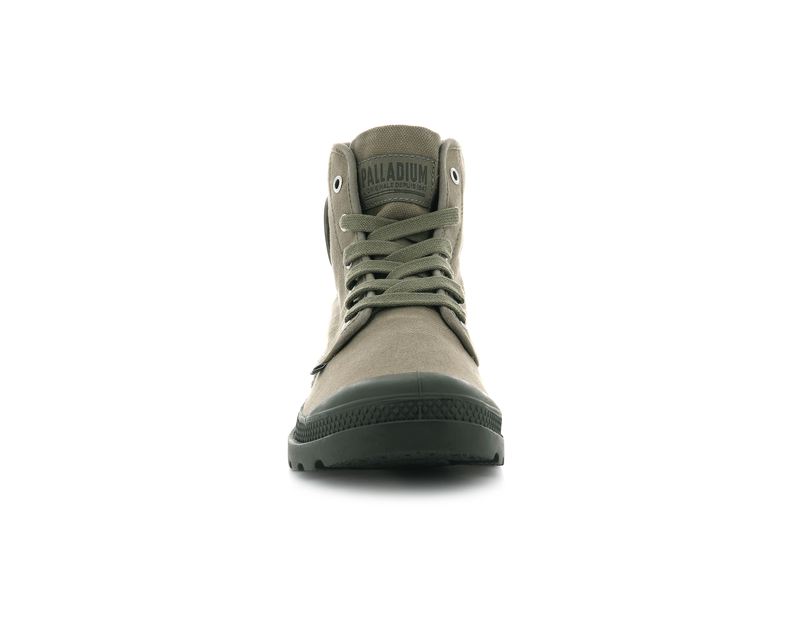 Men's Palladium Pampa Hi Boots Green | UAE  JGMYH1685