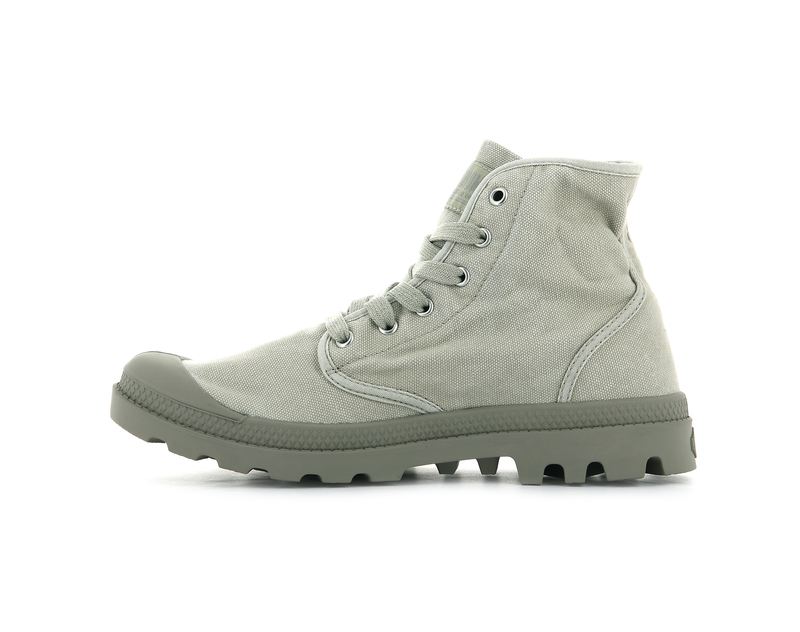 Men's Palladium Pampa Hi Boots Grey | UAE  OXTJZ2507