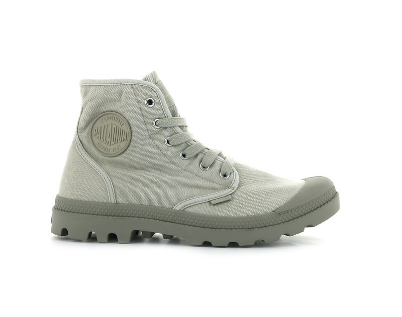 Men\'s Palladium Pampa Hi Boots Grey | UAE  OXTJZ2507