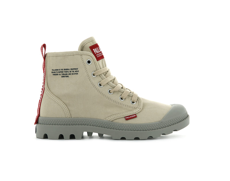 Men\'s Palladium Pampa Hi Dare Boots Beige | UAE  CPLVX5340