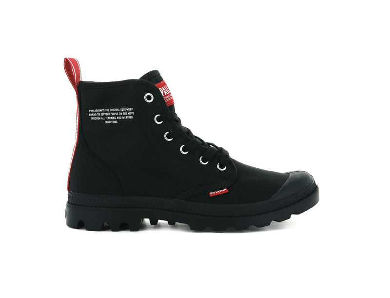 Men\'s Palladium Pampa Hi Dare Boots Black | UAE  CIGYB3574