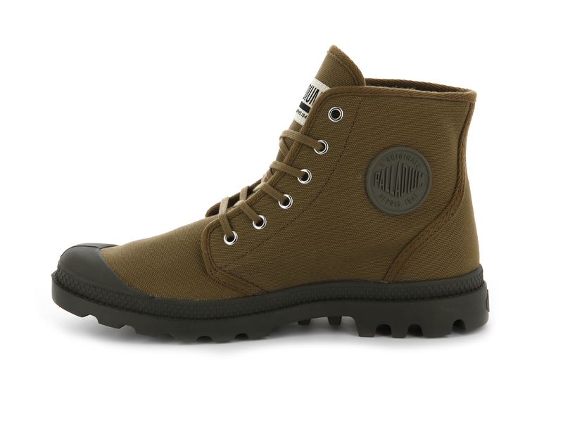 Men's Palladium Pampa Hi Originale Boots Brown | UAE  MICPB3829