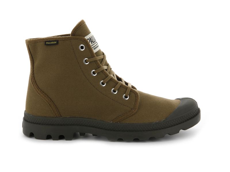 Men\'s Palladium Pampa Hi Originale Boots Brown | UAE  MICPB3829