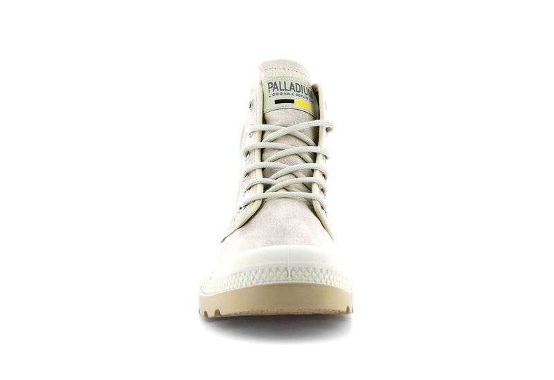 Men's Palladium Pampa Hi Wax Boots Beige | UAE  TZFAE9873