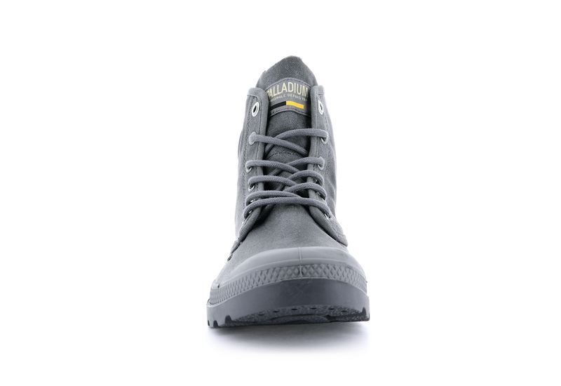 Men's Palladium Pampa Hi Wax Boots Dark Grey | UAE  ZIABN5329