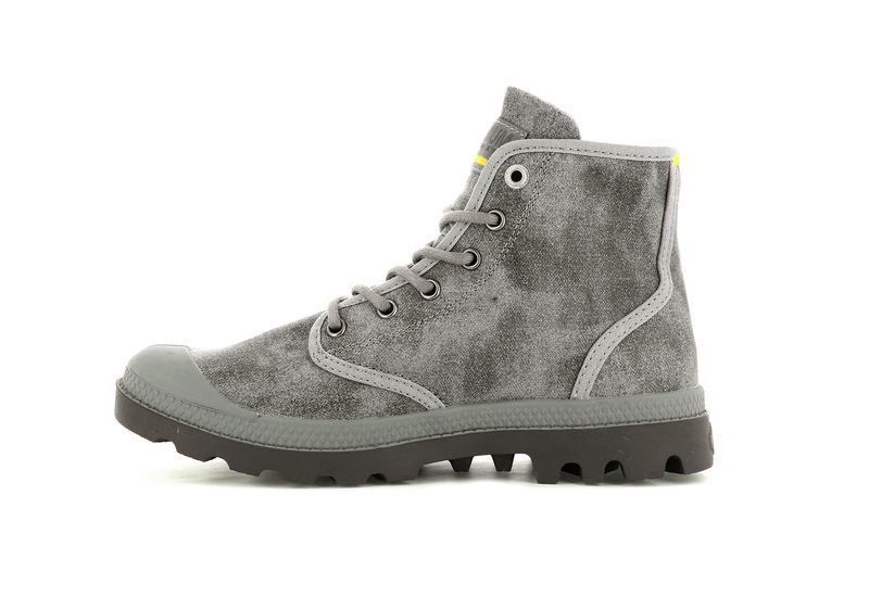 Men's Palladium Pampa Hi Wax High Tops Grey | UAE  LGFQS6301