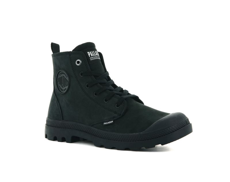 Men's Palladium Pampa Hi Zip Nbk Boots Black | UAE  EIKLH3741